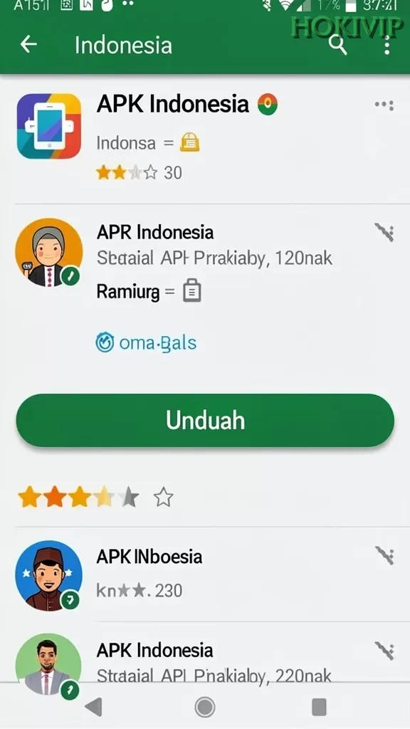 Cuplikan layar CAKRABOLA — menu navigasi
